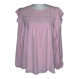 Pretty Garden light pink boho blouse